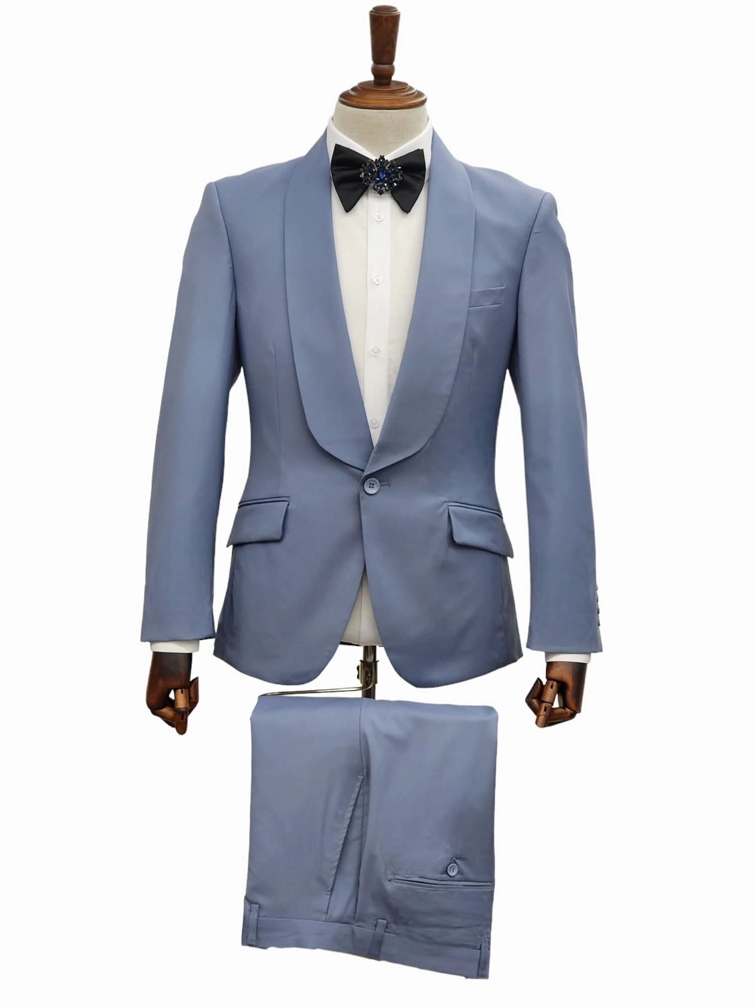 1 Button Slim Fit Suit FF1S-TRS Blue