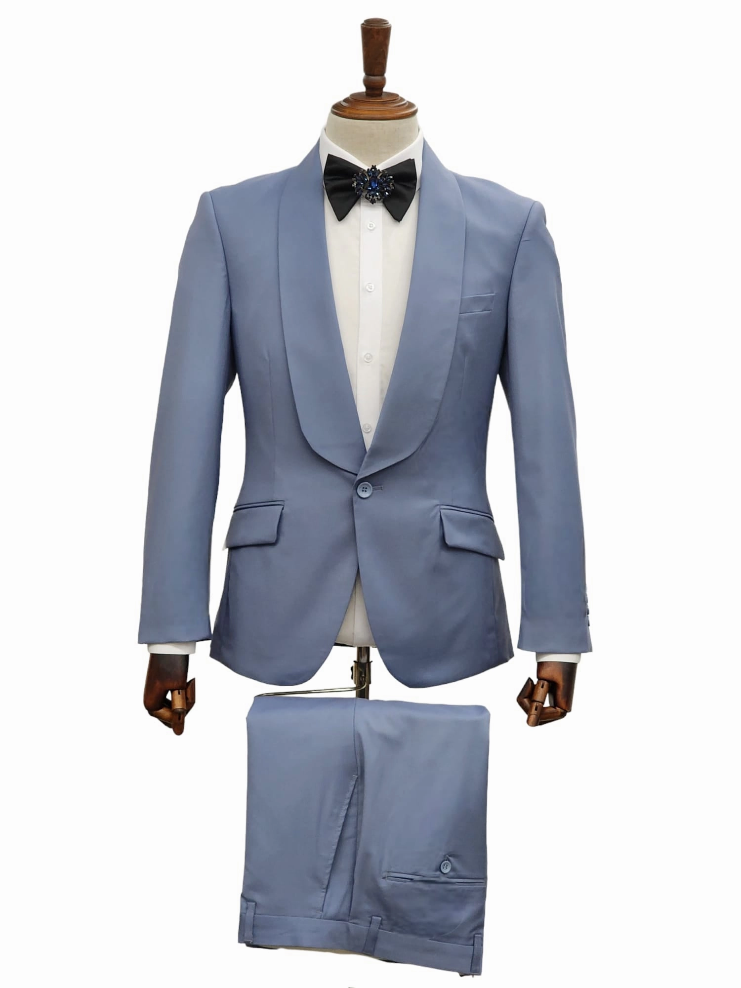 1 Button Slim Fit Suit FF1S-TRS Blue