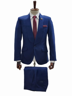 1 Button Slim Fit Suit FF1S-TRS Navy