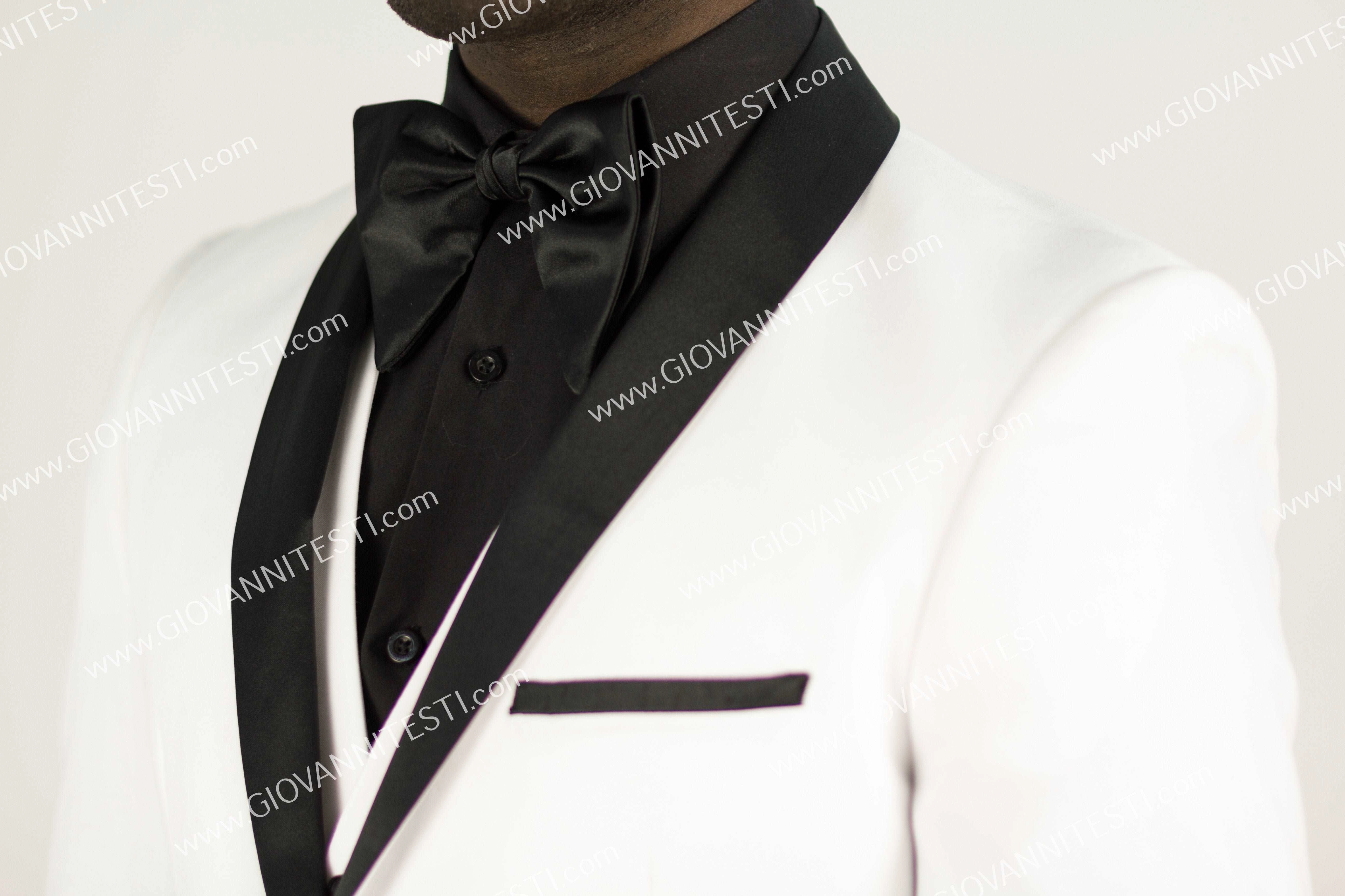2 Button Shawl Lapel White Slim Fit Suit FF2SSX V-1230