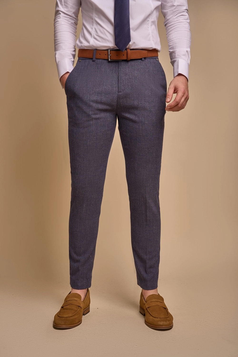 2-piece suit - double-breasted navy men's suit - Cavani Tokyo navy suit 2pc