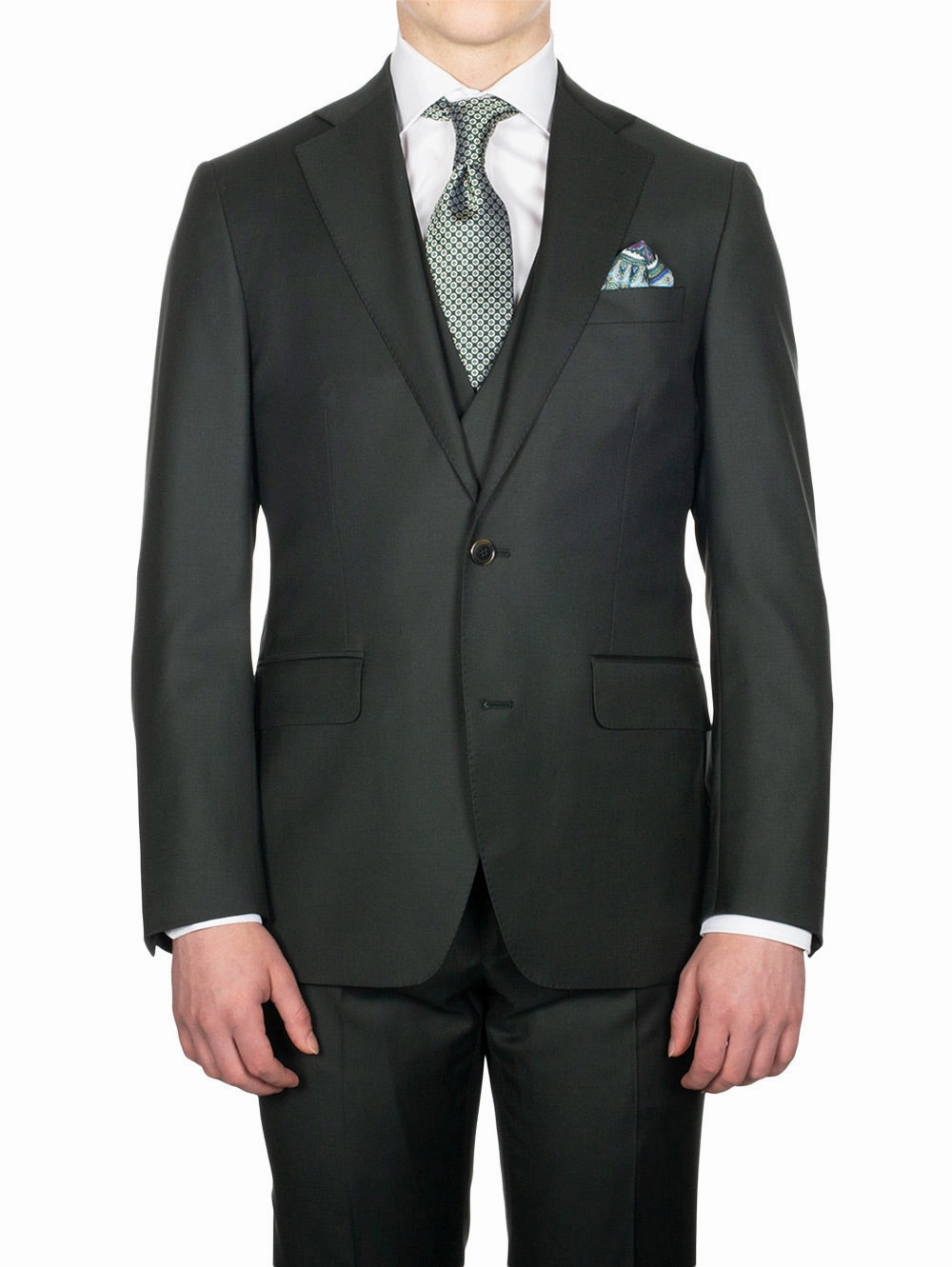 3 Piece DBWC Suit Green