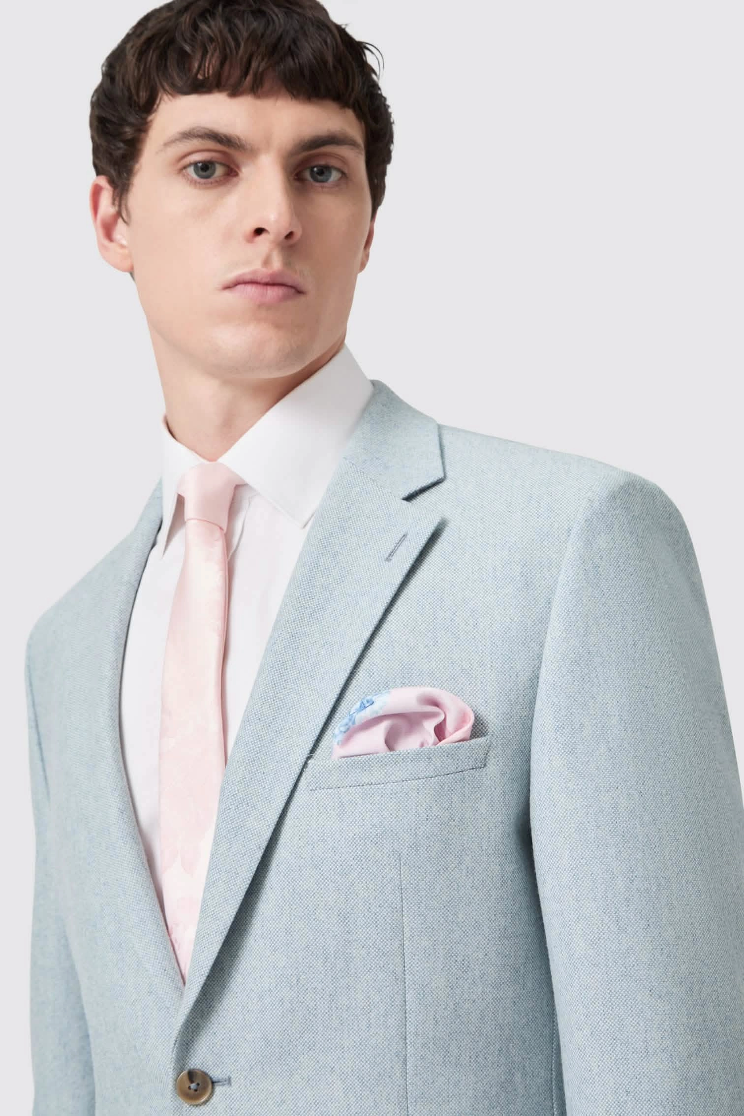 Archer Slim Fit Blue Wool Blend Suit