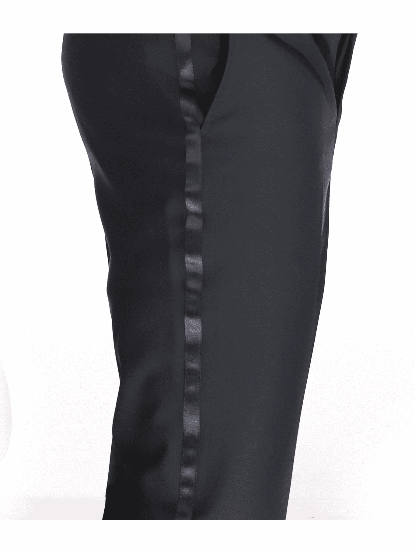 Blujacket Mens Solid Black 100% Wool Regular Fit Tuxedo Suit With Shawl Lapel
