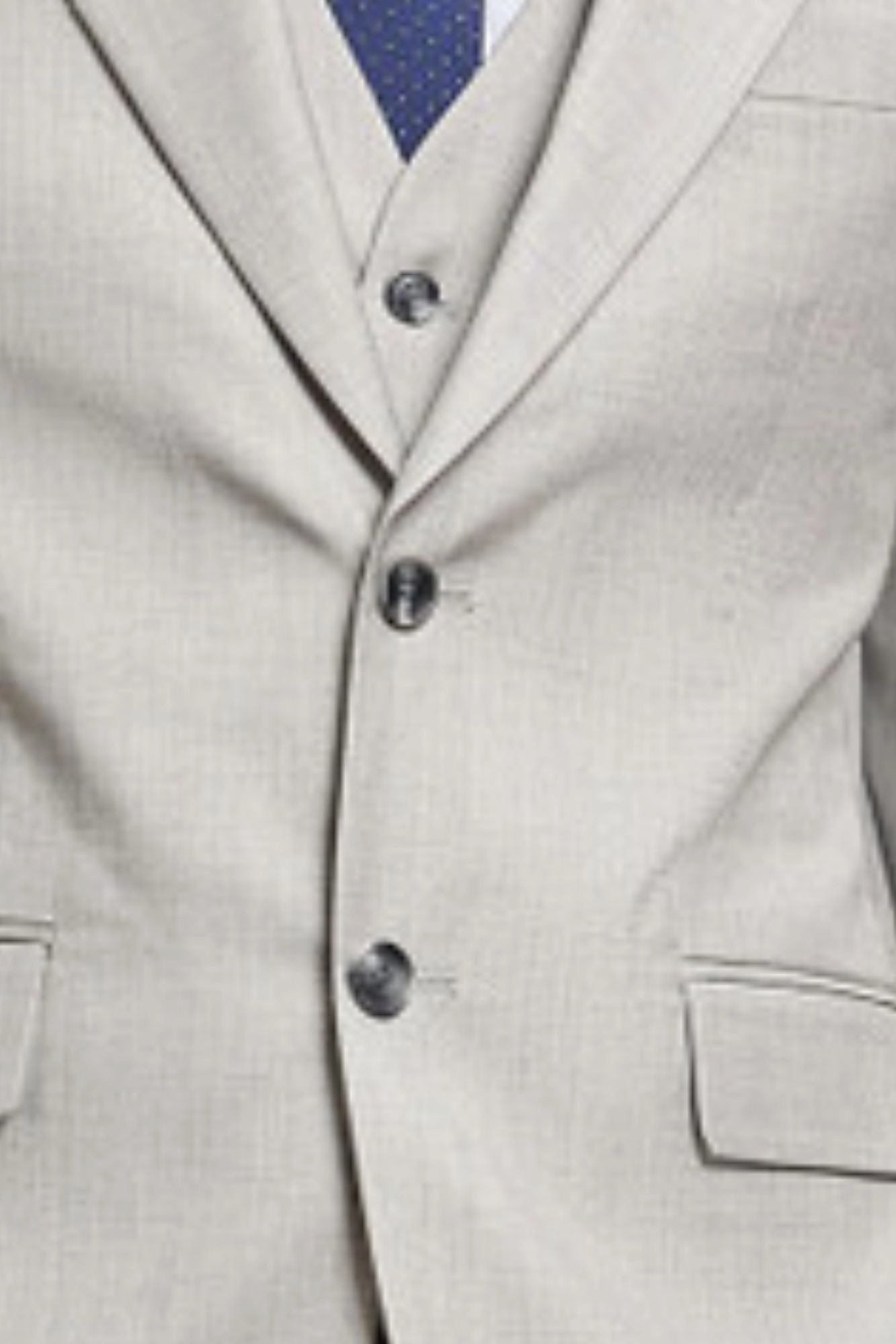 Dashify Collection: Men's Solid Textured 3 Piece Hybrid Fit Suit In Light Grey