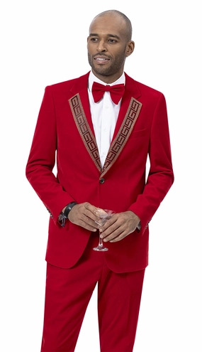 EJ Samuel JP110-RED Mens Suit