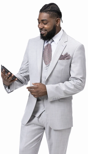 EJ Samuel M18022-GRY Mens Suit