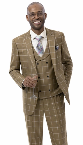 EJ Samuel M2774-MUSTARD Mens Suit