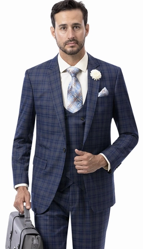 EJ Samuel M2780-NVY Mens Suit