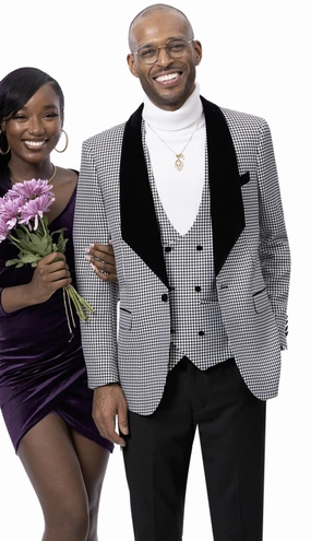 EJ Samuel M2782-BW Mens Suit