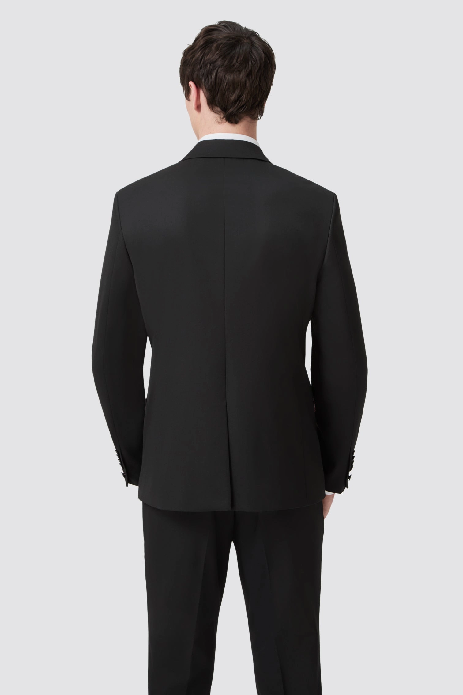 Ellroy Tailored Fit Black Suit