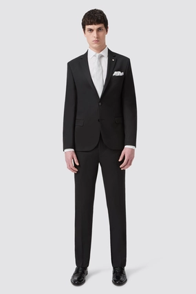 Ellroy Tailored Fit Black Suit