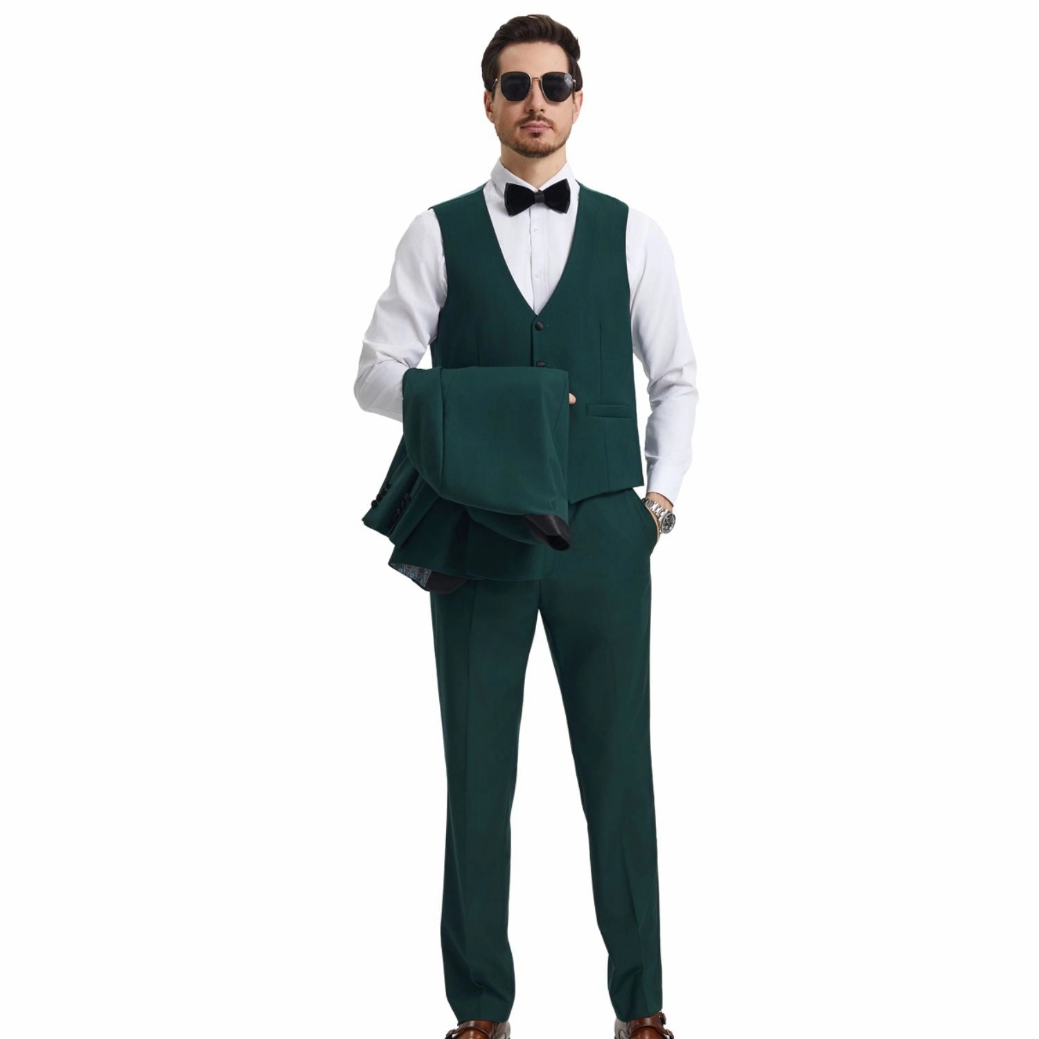 Ganymede Collection: Stacy Adams Green Tuxedo