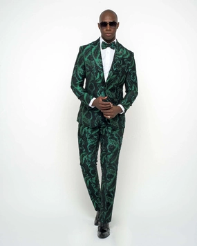 Giovanni Testi 1 Button Slim Fit  Suit with Peak Lapel GT1P-JDB120