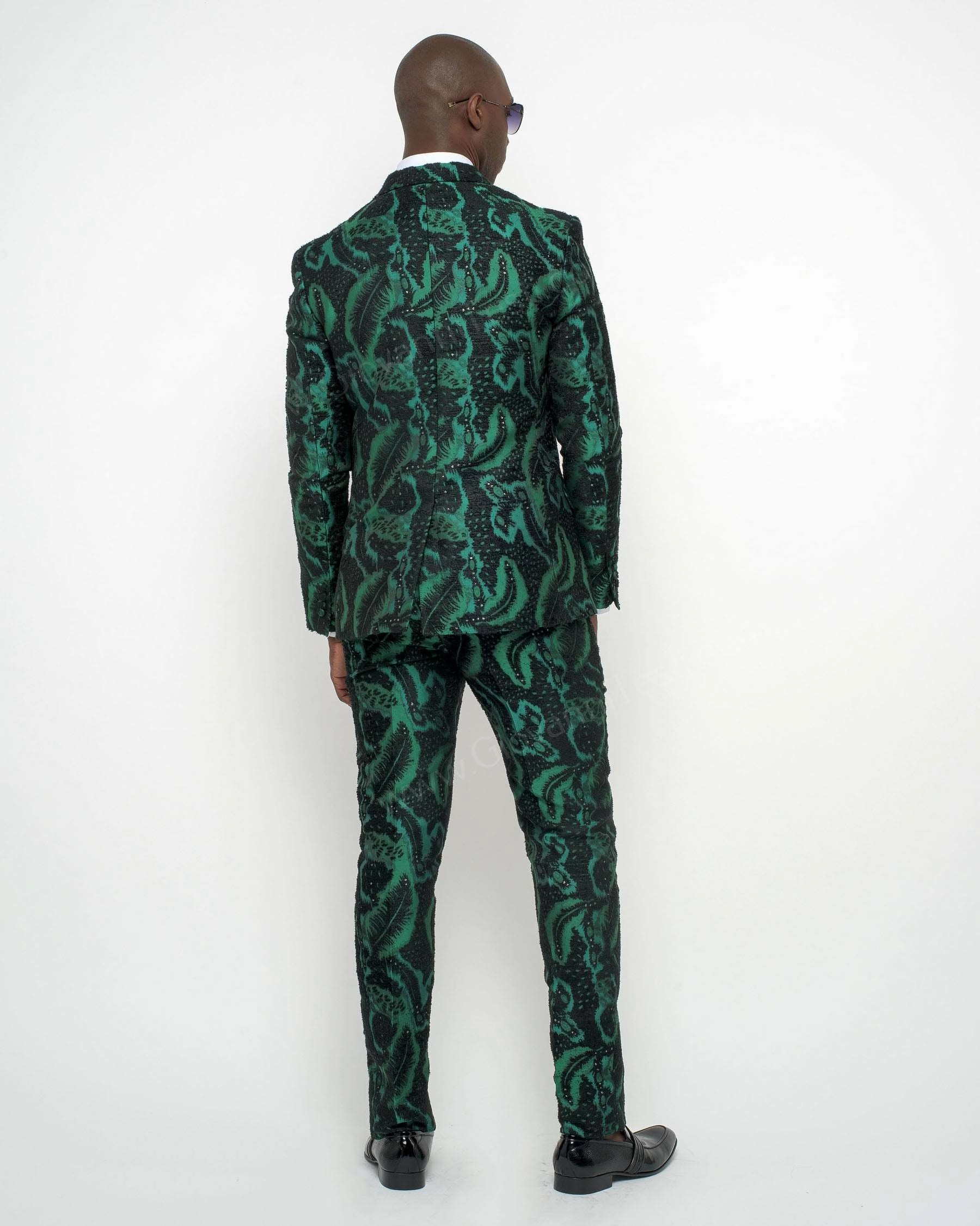 Giovanni Testi 1 Button Slim Fit  Suit with Peak Lapel GT1P-JDB120