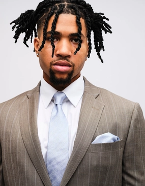 Grey Stripe Wool Suit