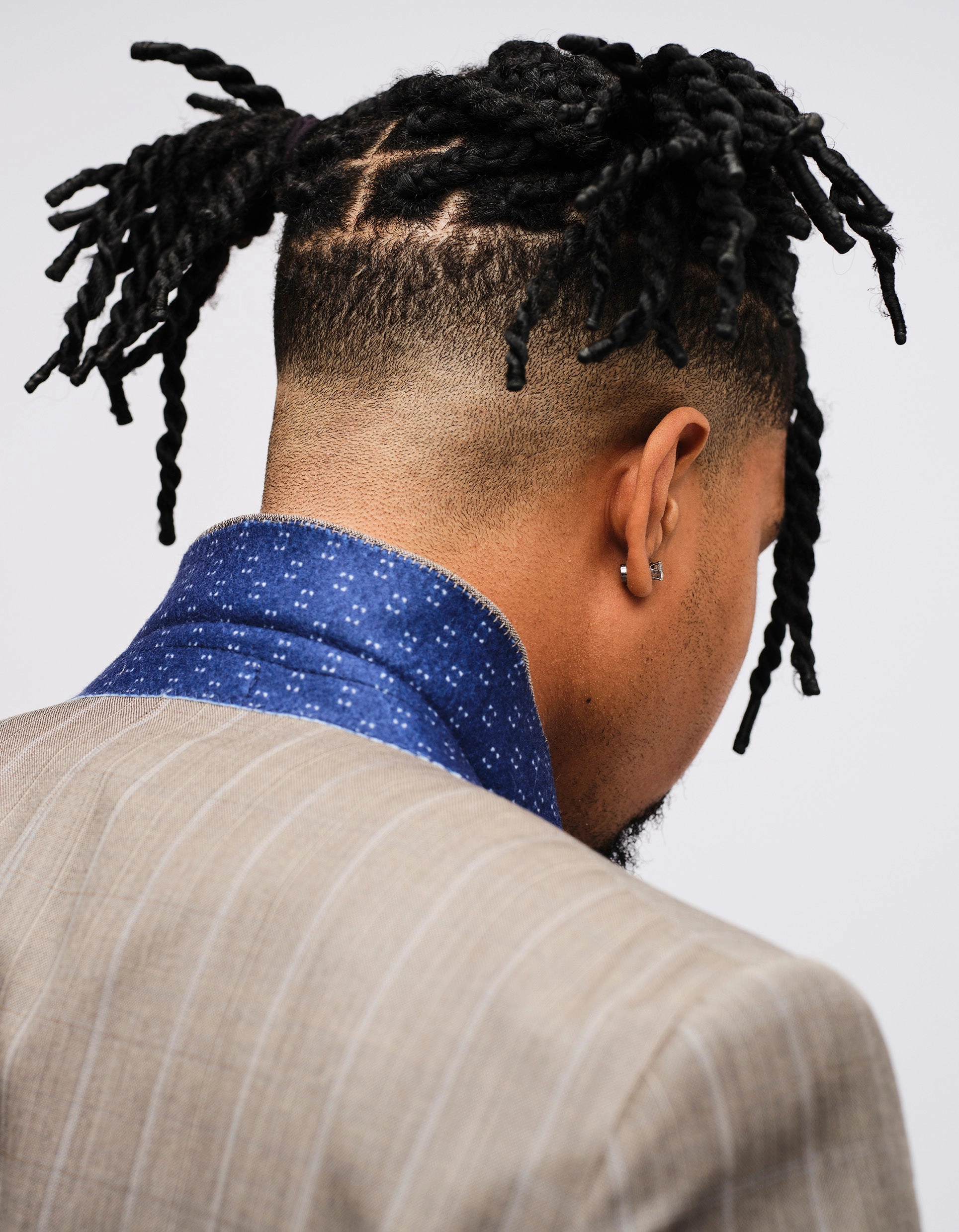 Grey Stripe Wool Suit