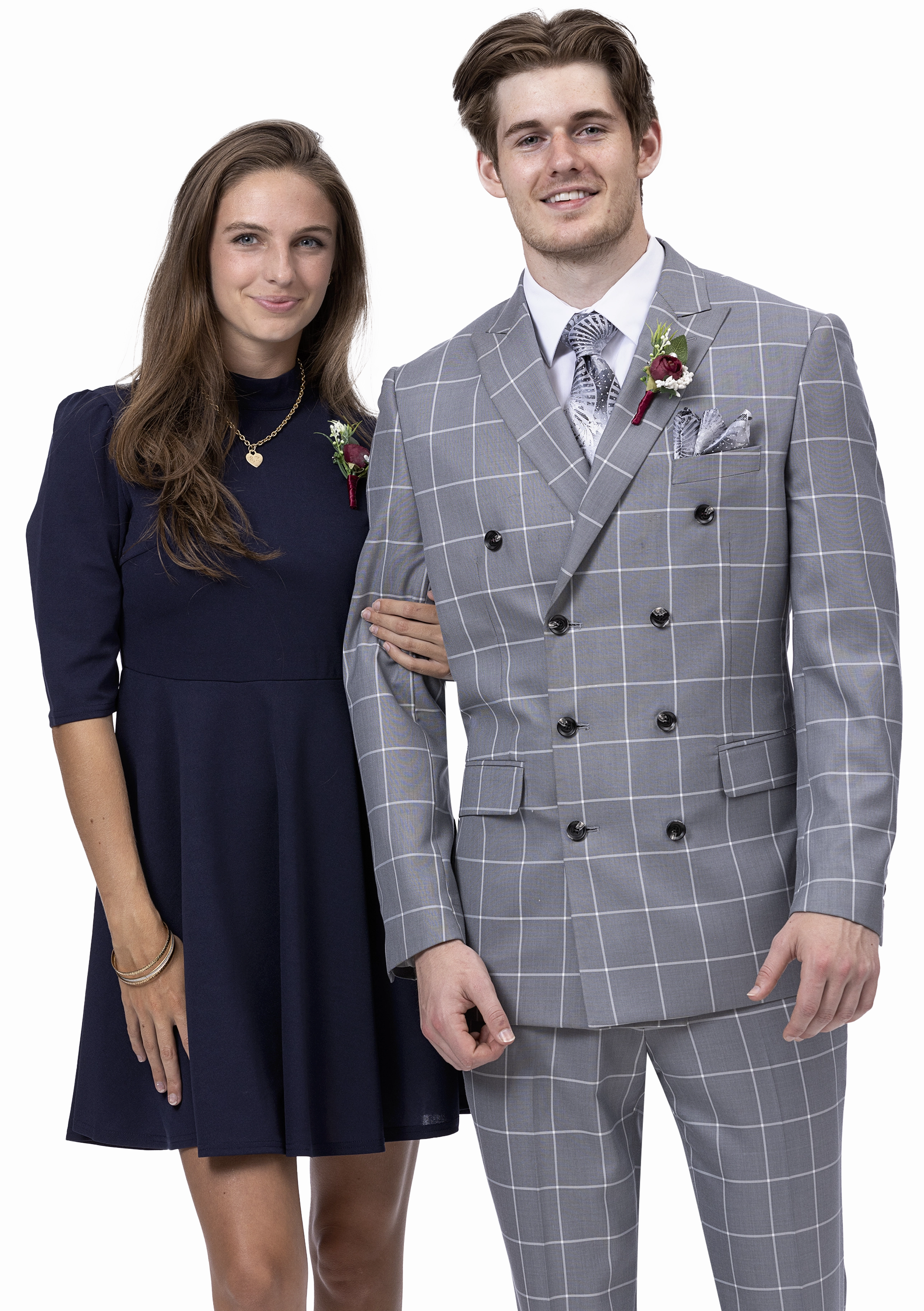 Grey Three Piece Regular Fit Fashion Suit M2779