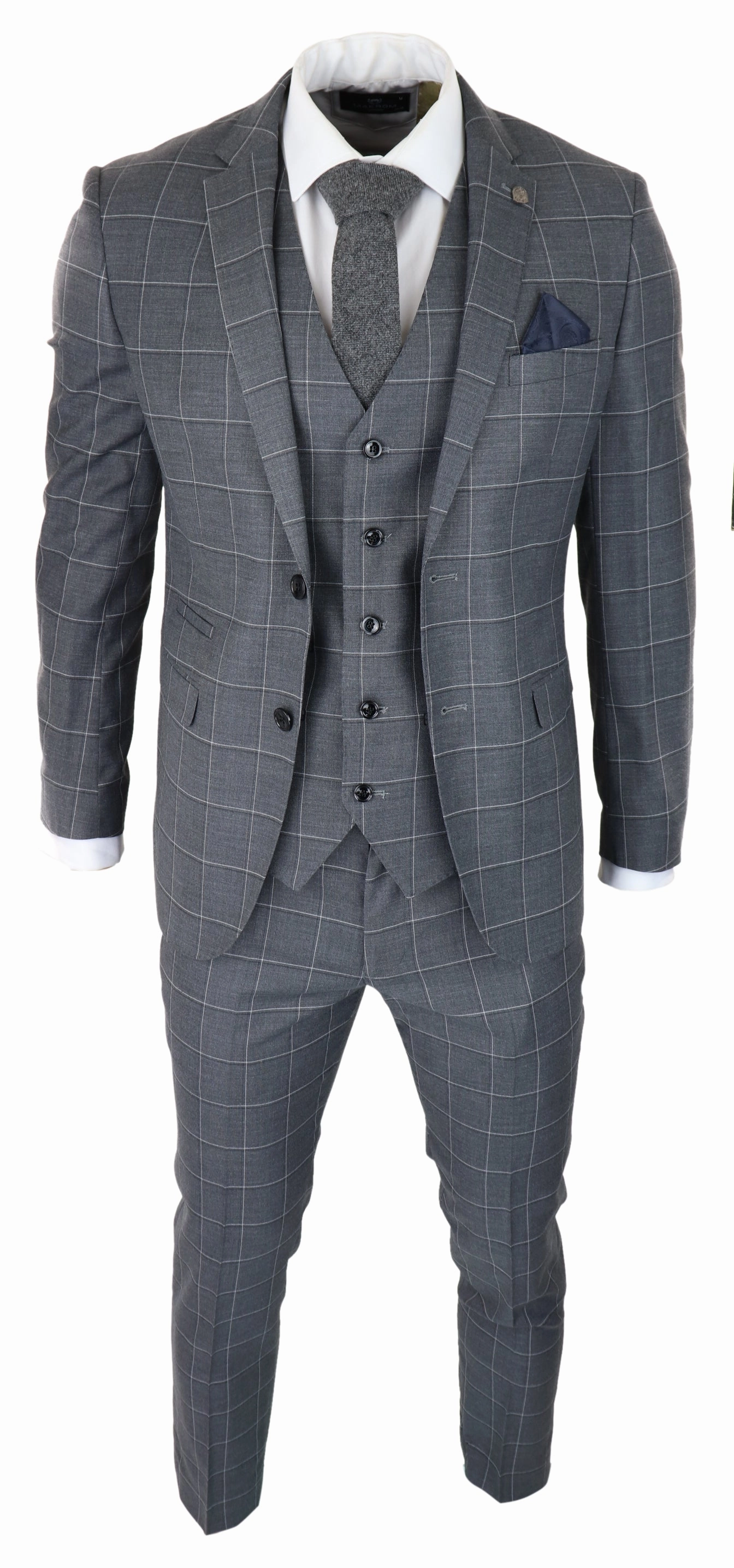 Hobbs Grey Check 3 Piece Suit