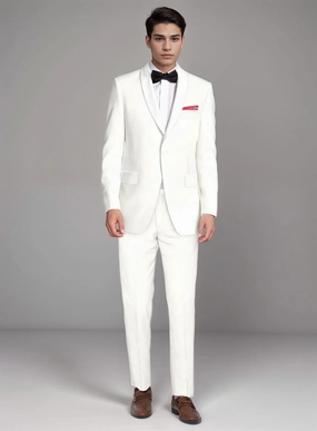 Ivory Tuxedo Suit