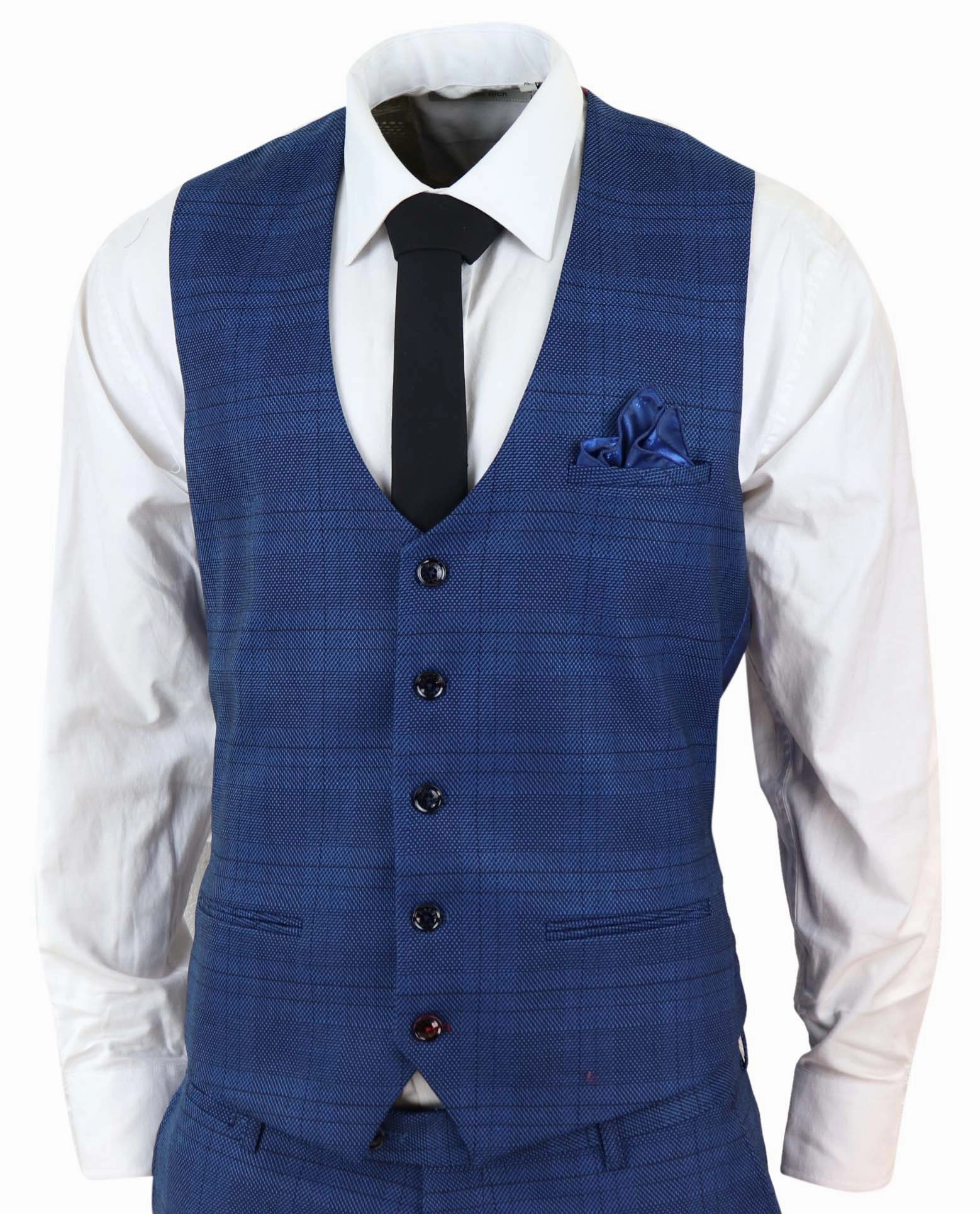 Jerry 3 Piece Check Suit