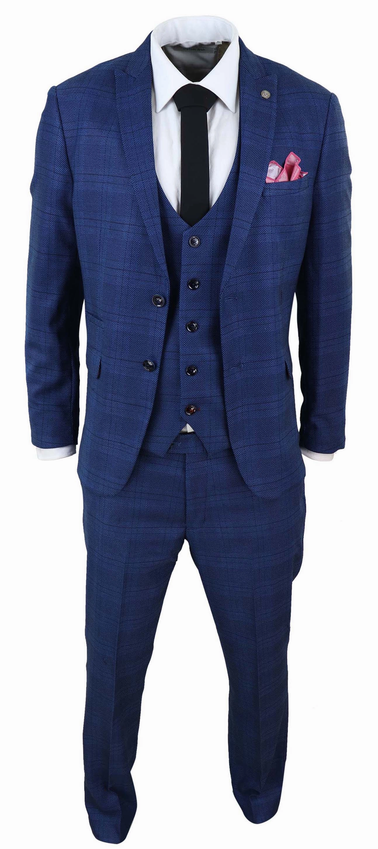 Jerry 3 Piece Check Suit