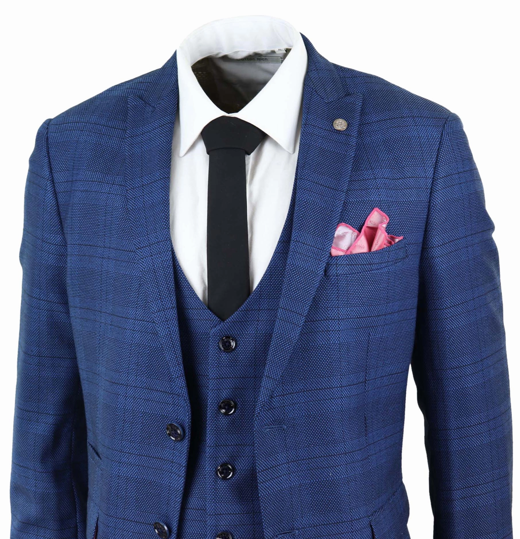 Jerry 3 Piece Check Suit