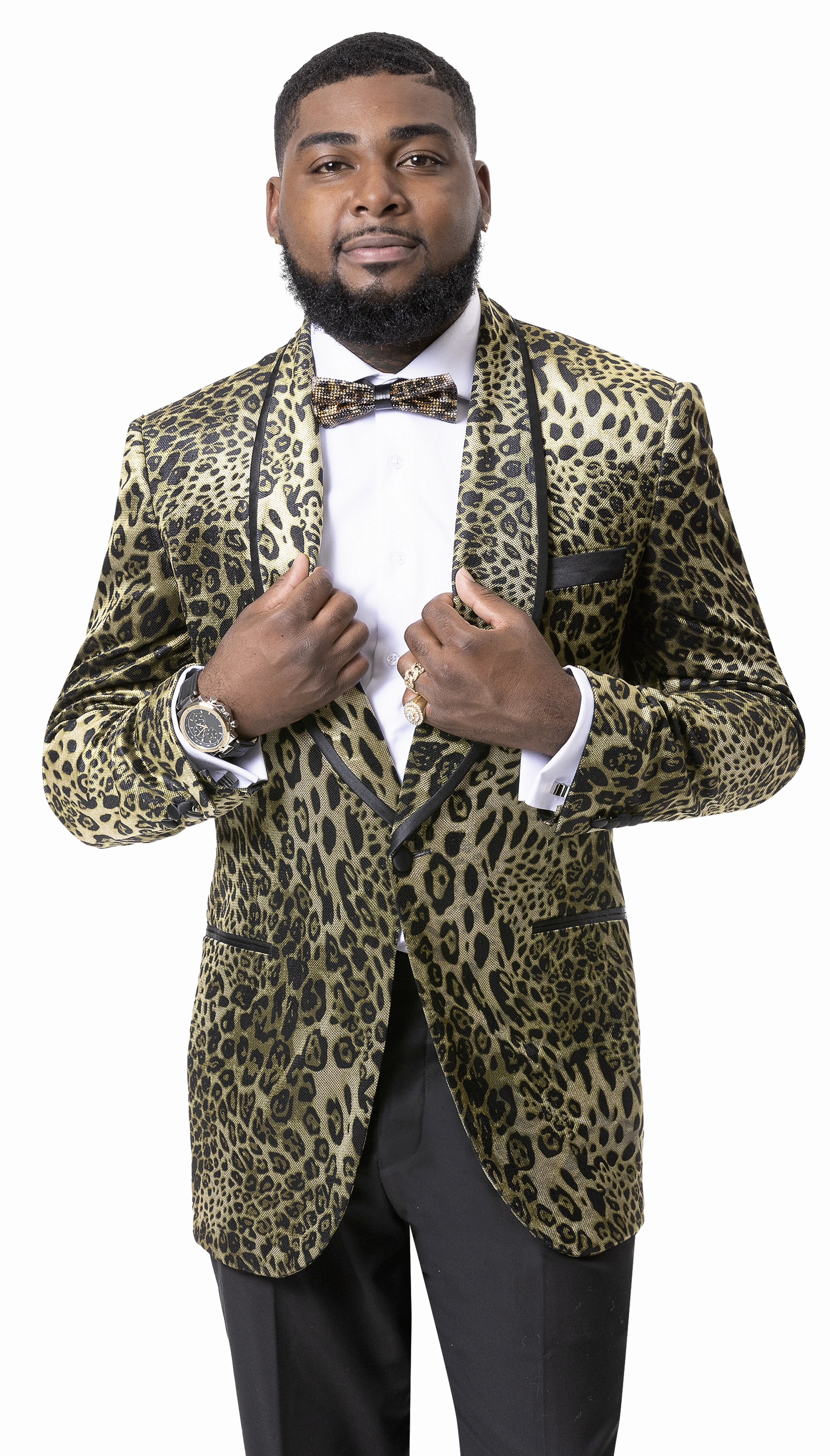 Leopard Print Fashion Blazer-Soprano J125