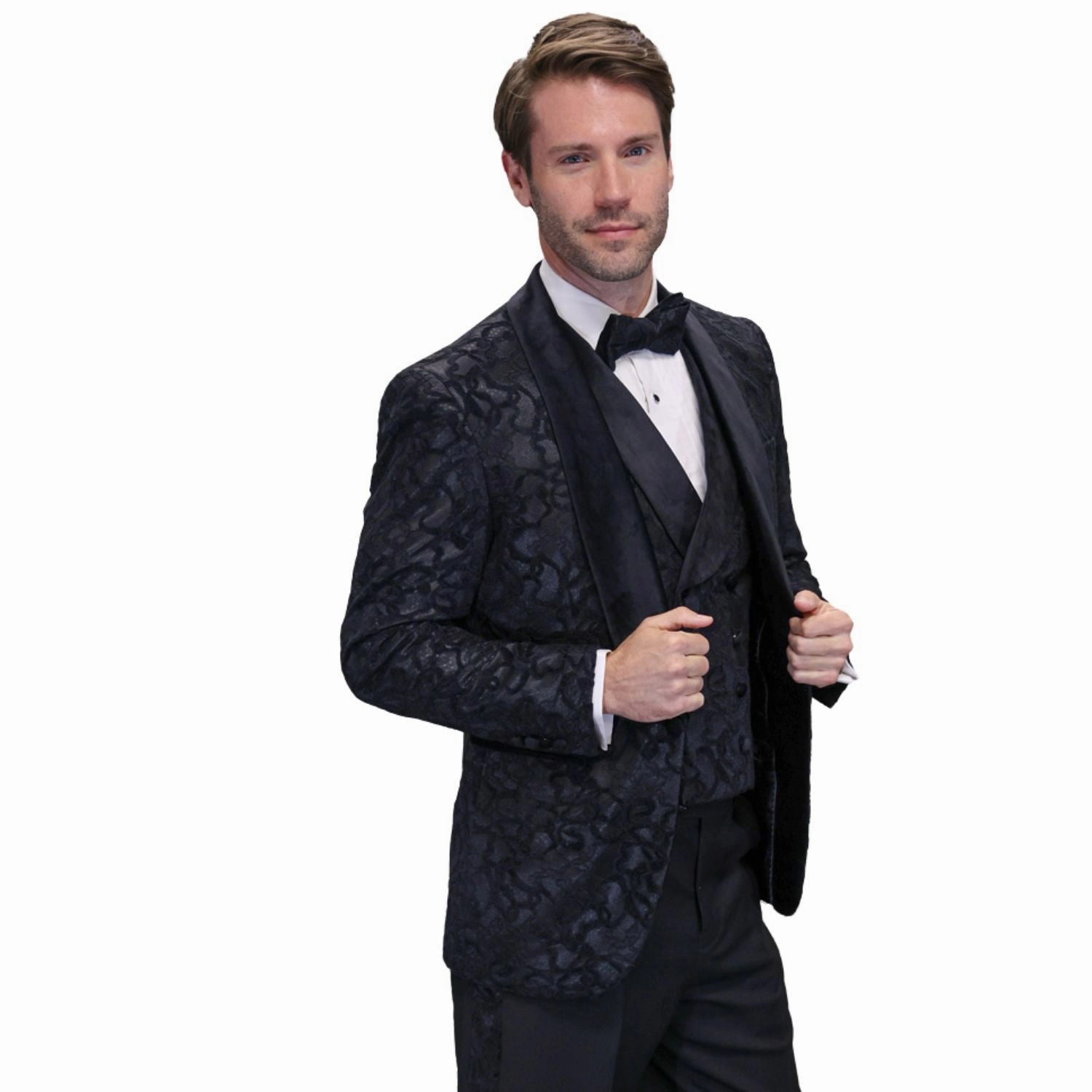 Little Ghost Collection: Men's Black Lace Tuxedo