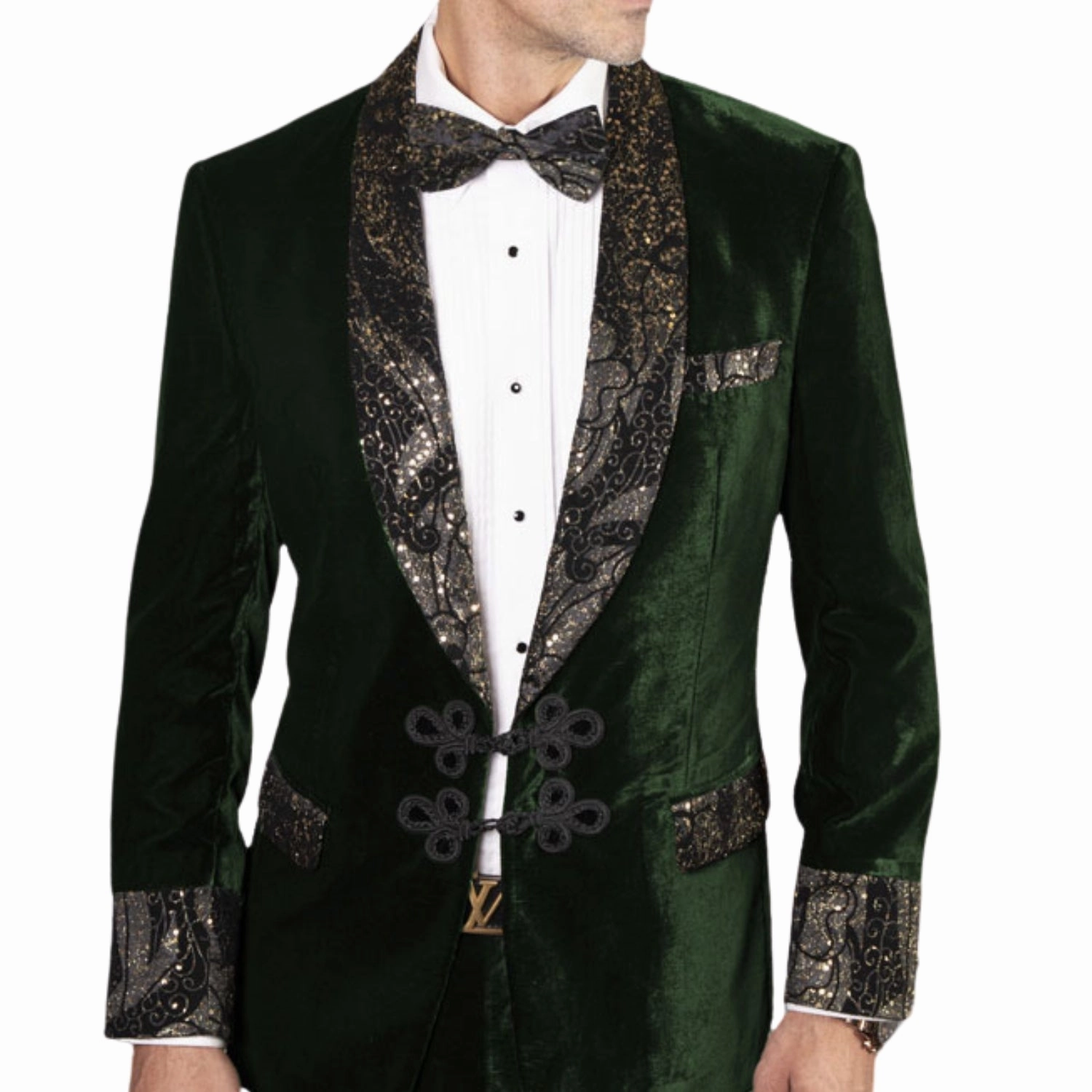 Markarian Collection: Hunter 2-Piece Tailored Fit Velvet Tuxedo with Flat Front Pants