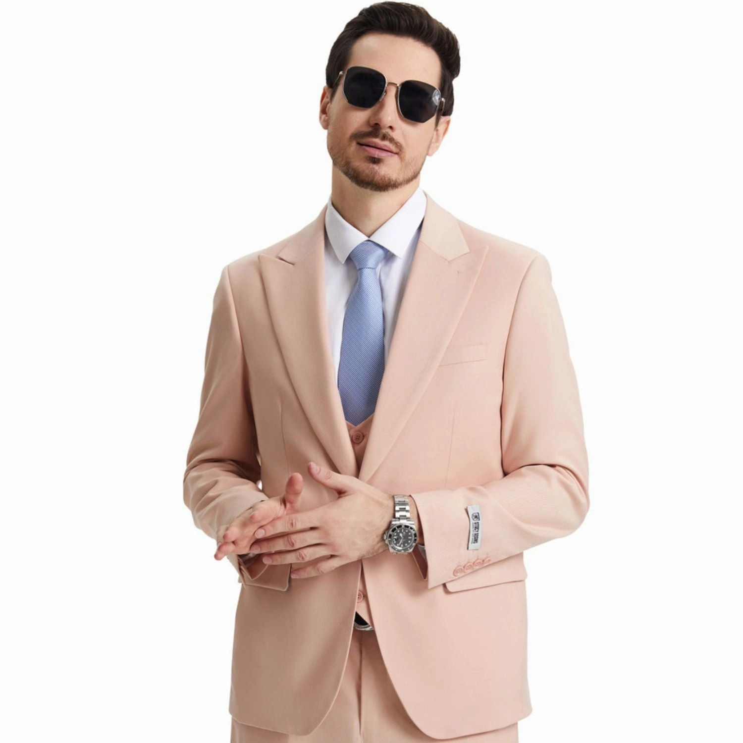 Maroonyx Collection: Stacy Adams Blush 3-Piece Suit