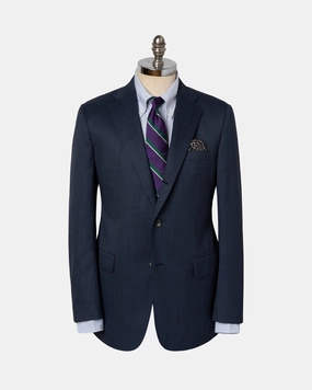 MEDIUM BLUE TIC WEAVE SUIT
