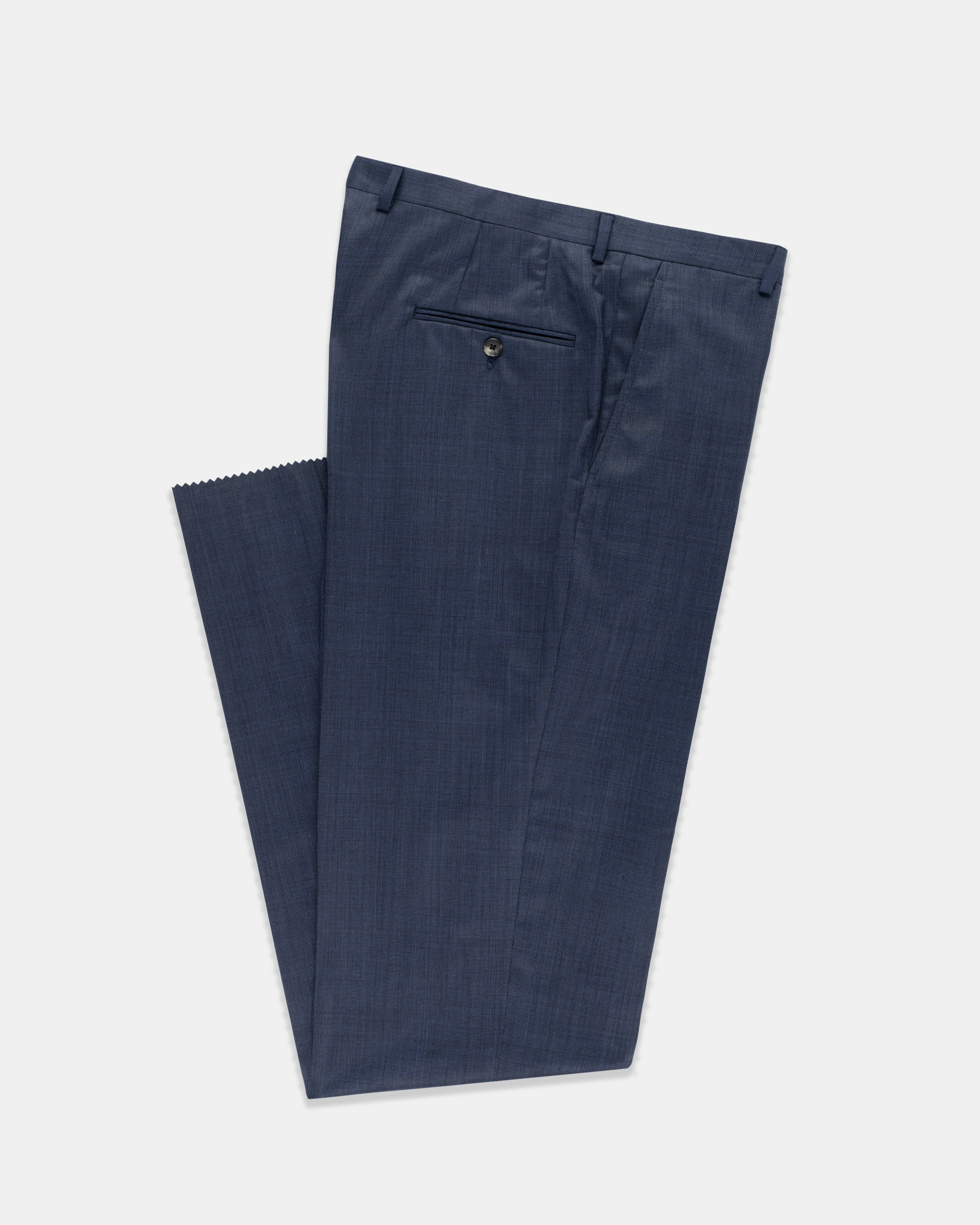 MEDIUM BLUE TIC WEAVE SUIT