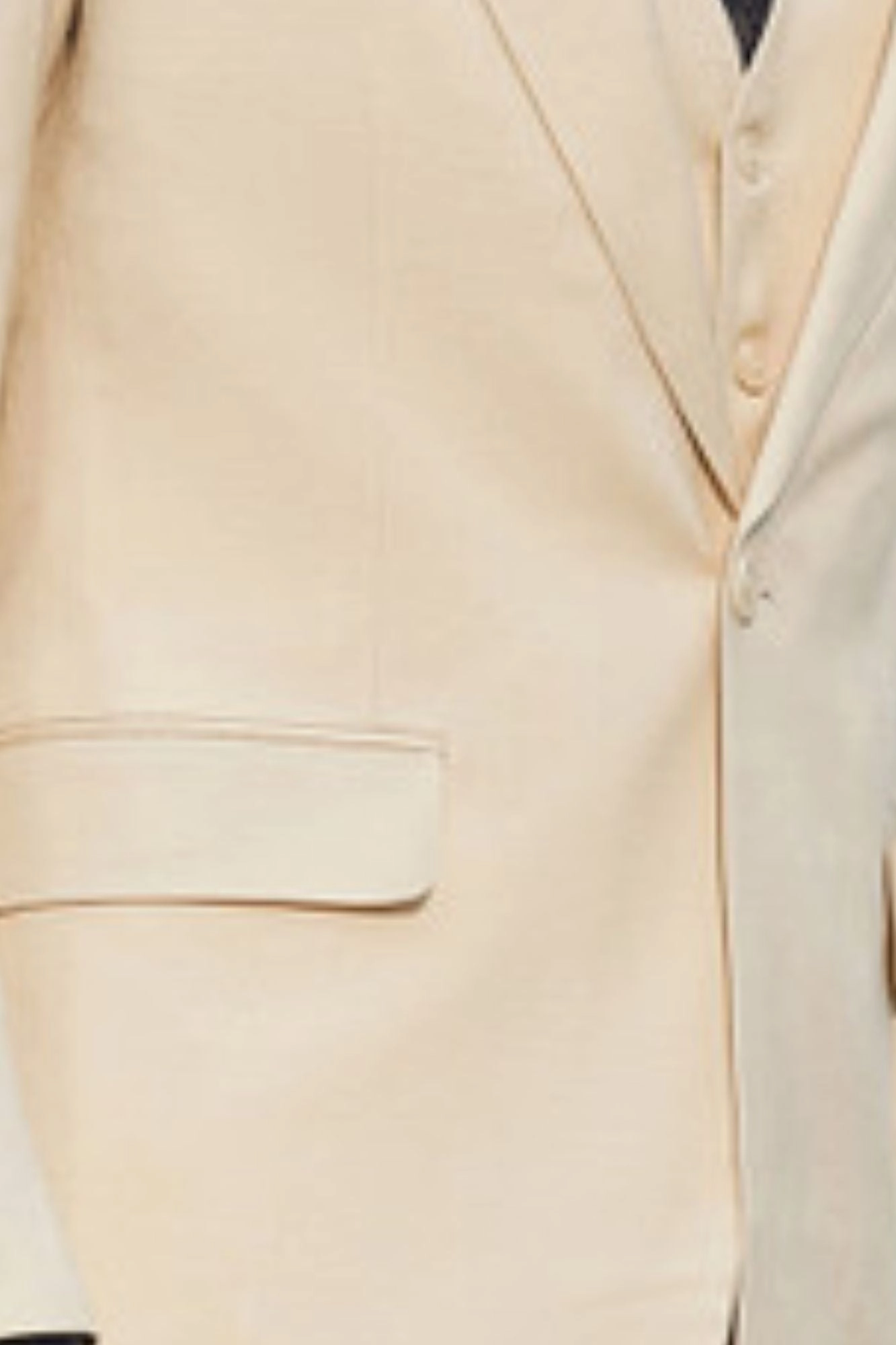 Men's 3 Piece Solid Textured Hybrid Fit Suit In Tan
