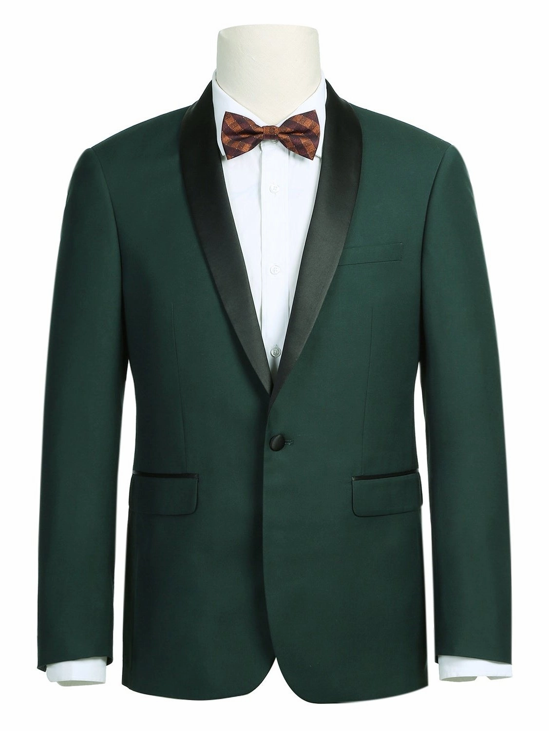 Men's Slim Fit 2-Piece Shawl Lapel Tuxedo Suit
