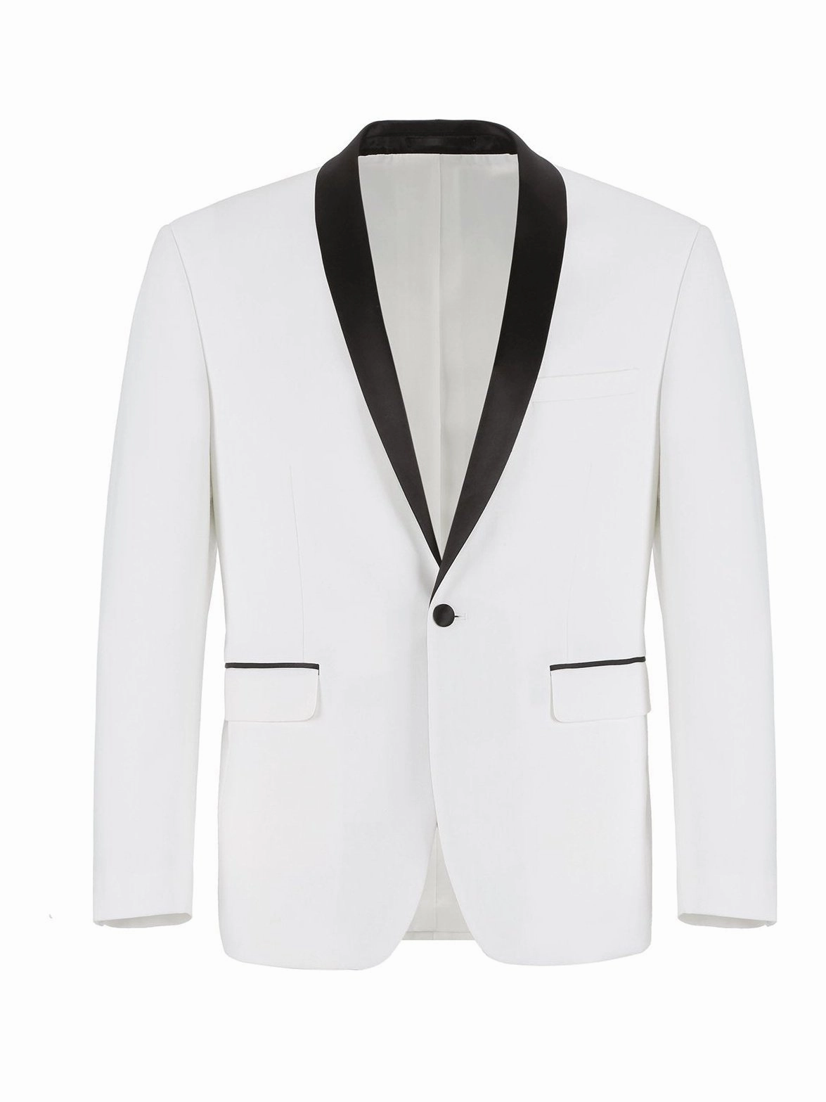 Men's Slim Fit 2-Piece Shawl Lapel Tuxedo Suit