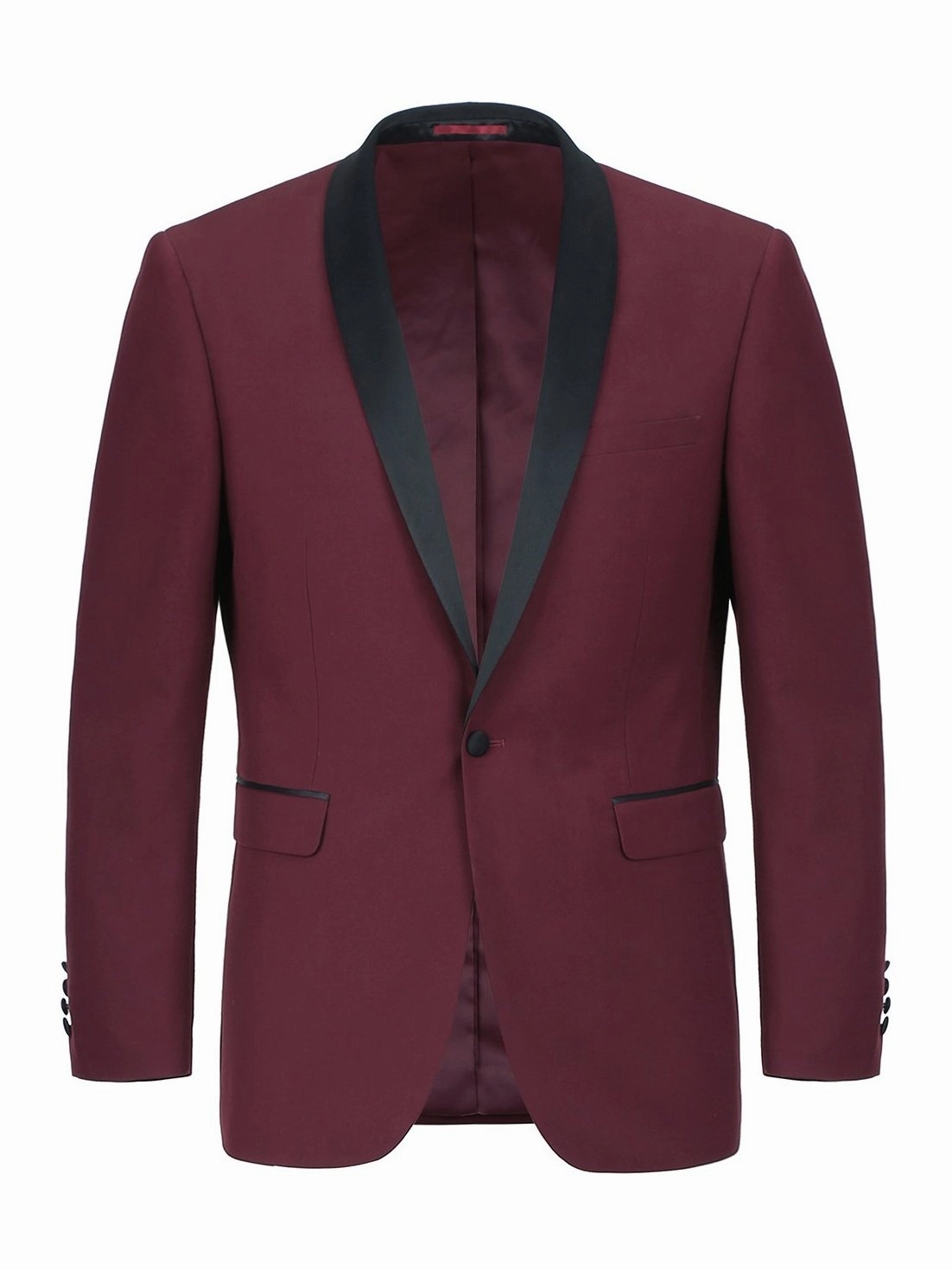 Men's Slim Fit 2-Piece Shawl Lapel Tuxedo Suit