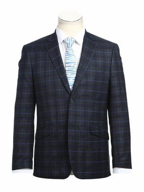 Men's Slim Fit Checked Suits