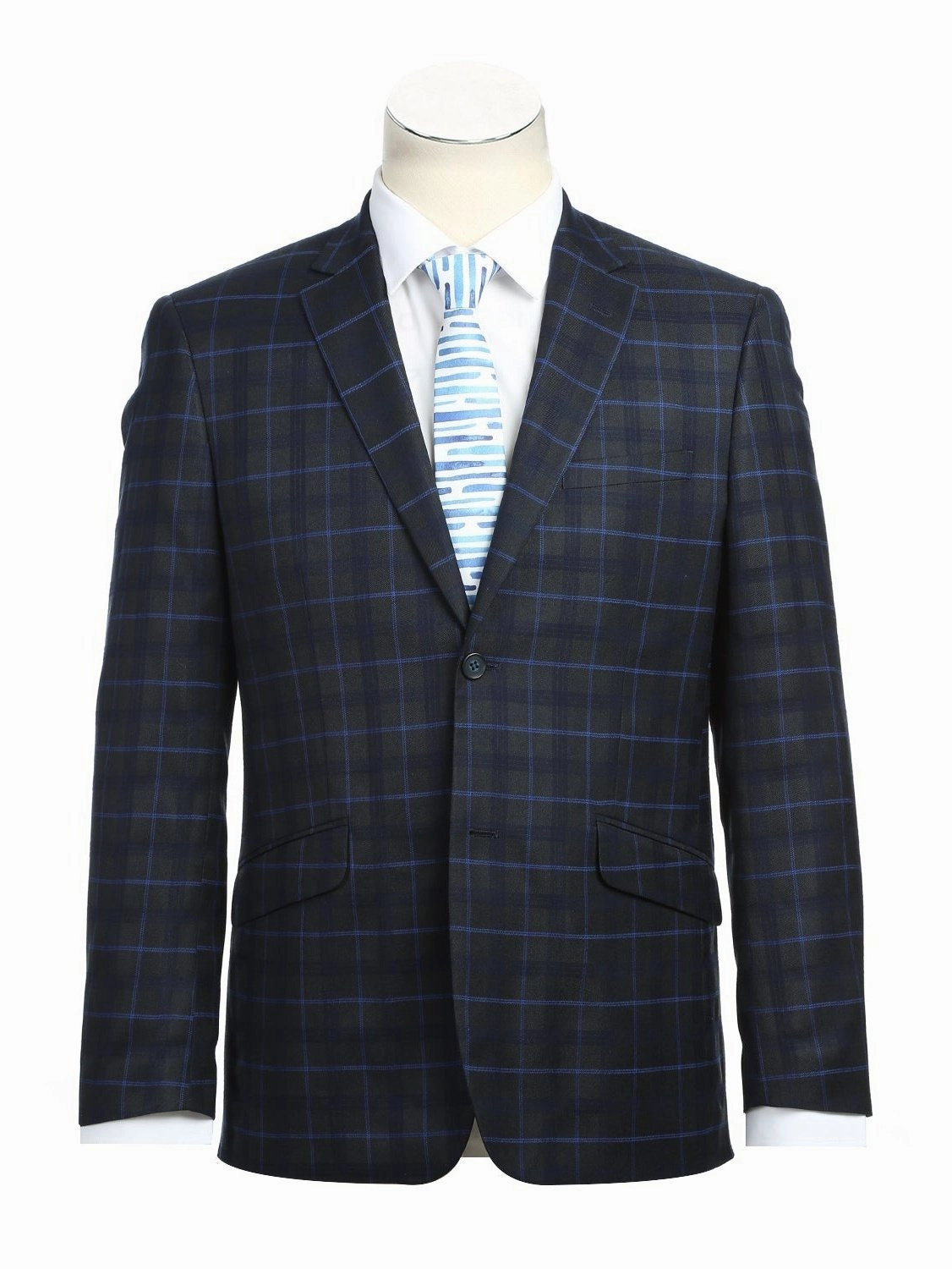 Men's Slim Fit Checked Suits