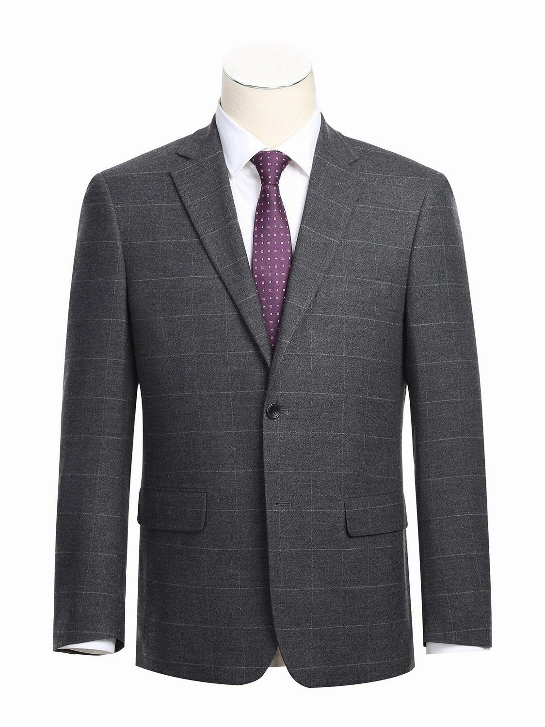 Men's Slim Fit Checked Suits
