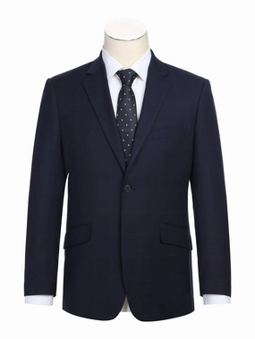 Men's Slim Fit Checked Suits