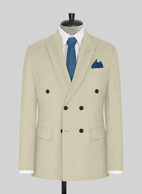 Napolean Light Beige Wool Suit
