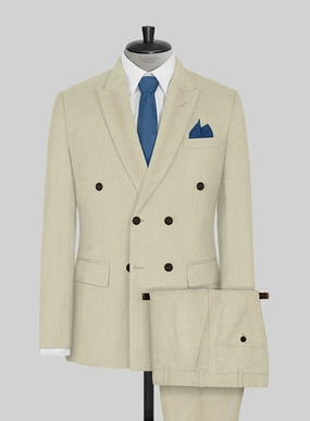 Napolean Light Beige Wool Suit