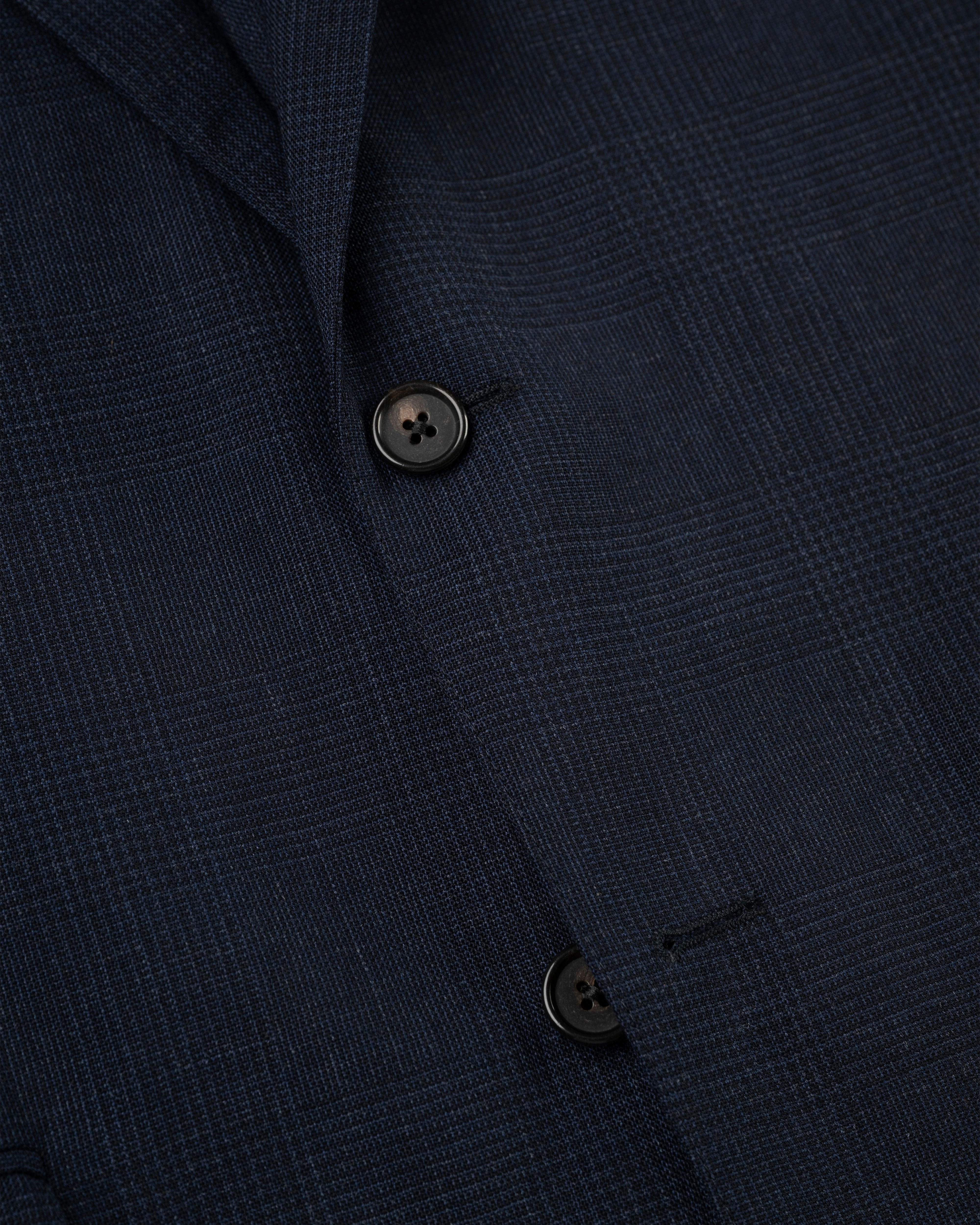 NAVY MUTED PLAID SOFT-MAKE SUIT