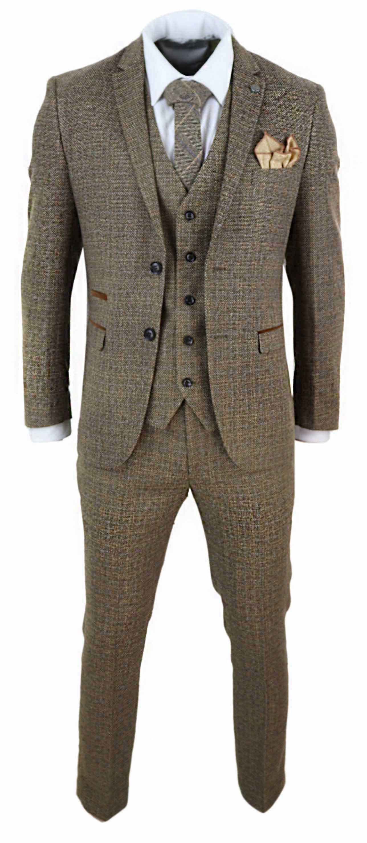 Ralph 3 Piece Suit Tweed Check Vintage