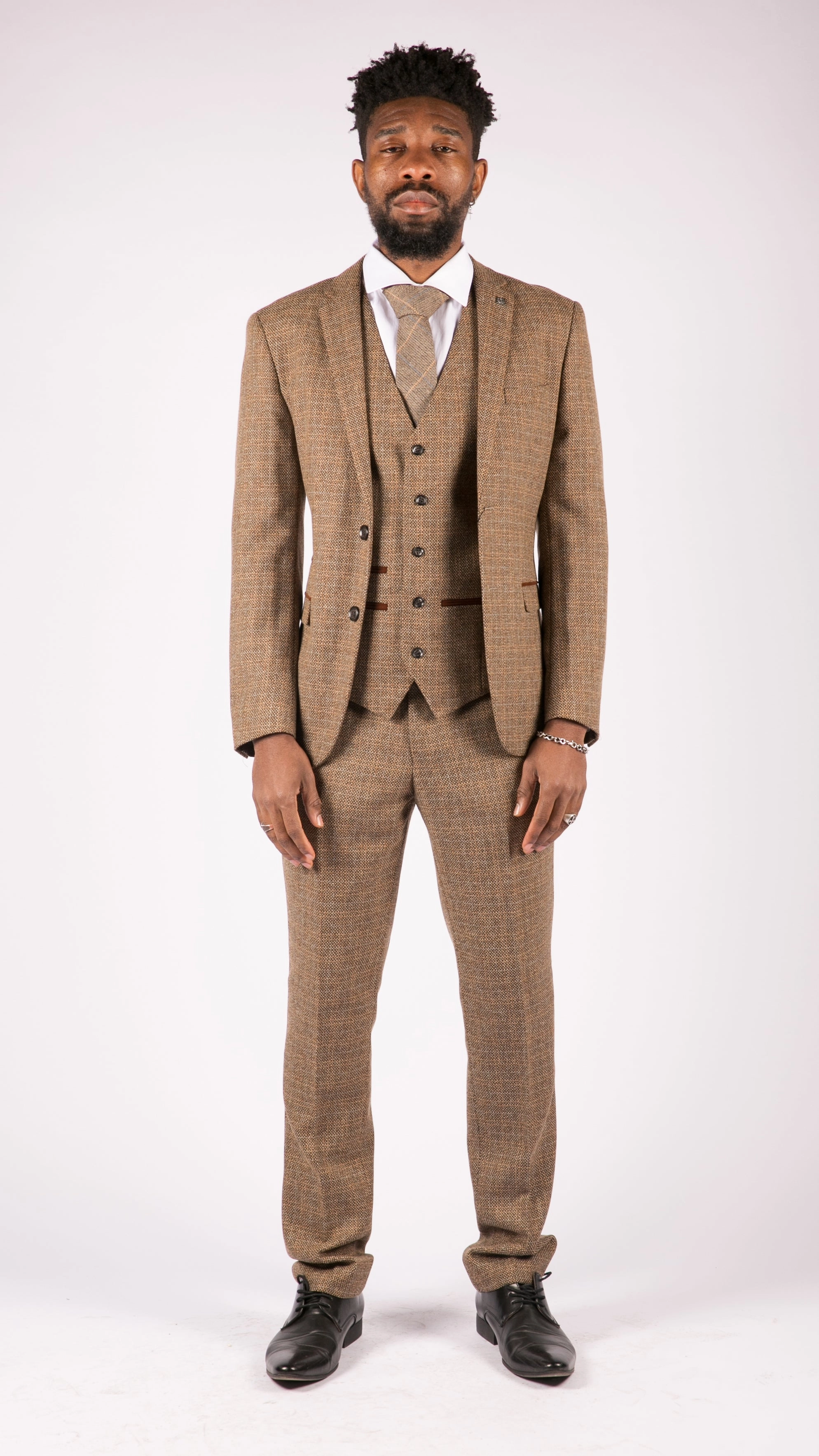 Ralph 3 Piece Suit Tweed Check Vintage