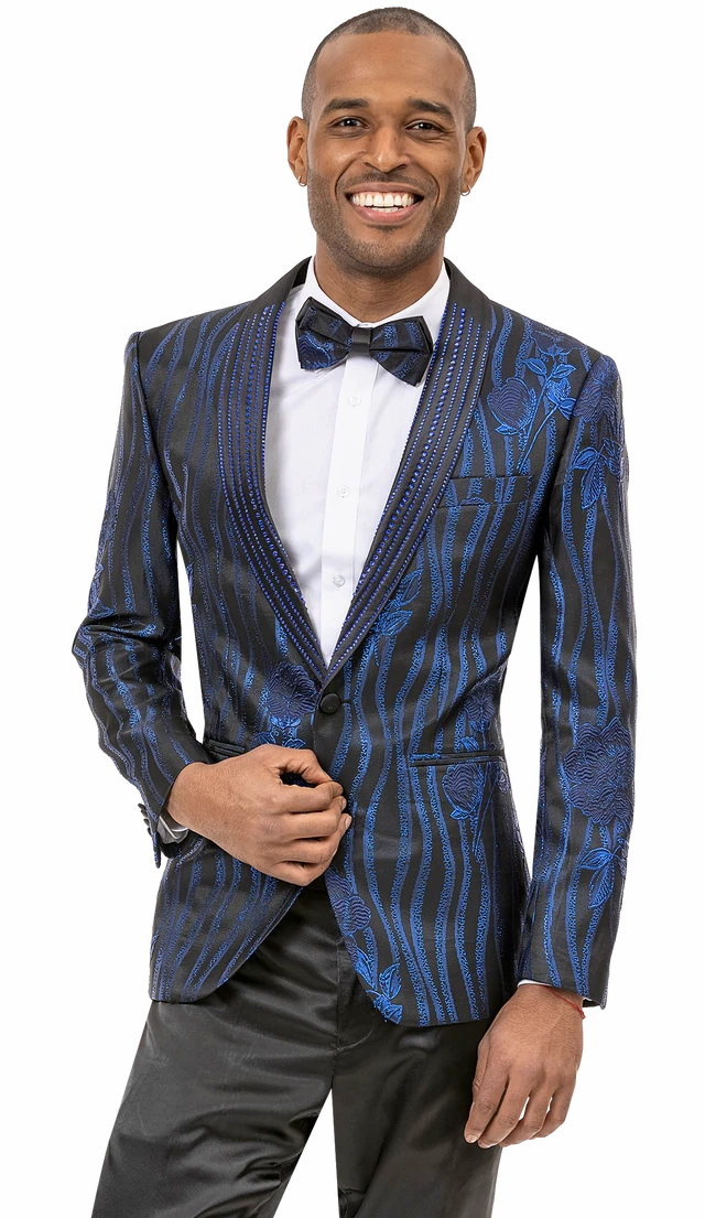 Royal Floral Print Fashion Blazer J153