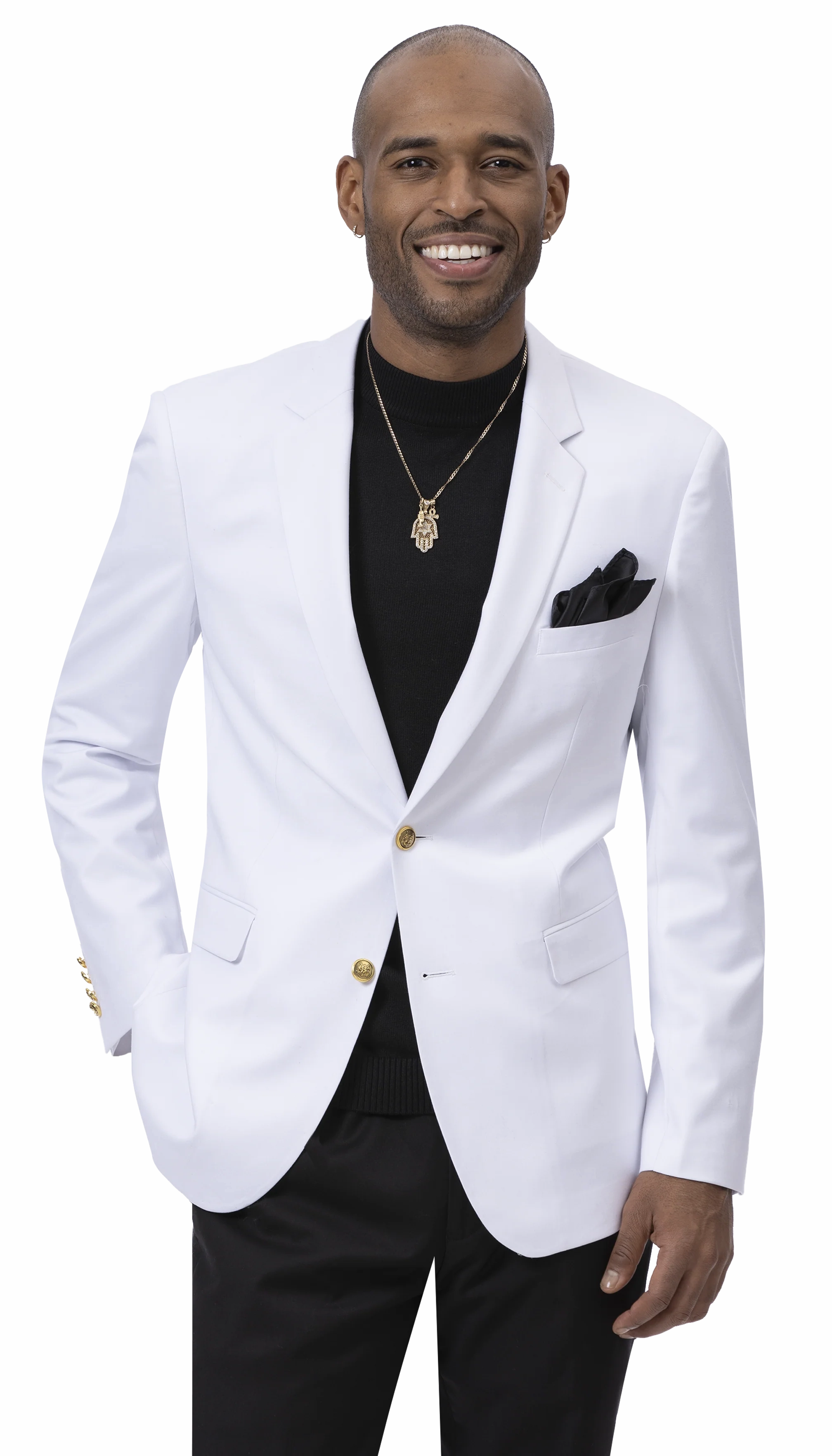 Shelley Styles Collection: White Single Breasted Blazer