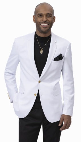 Shelley Styles Collection: White Single Breasted Blazer