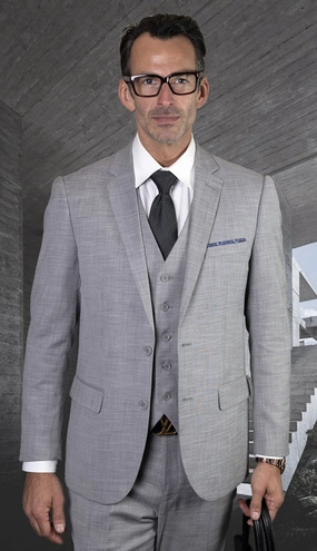 Statement  LAZARO-GR Mens Suit